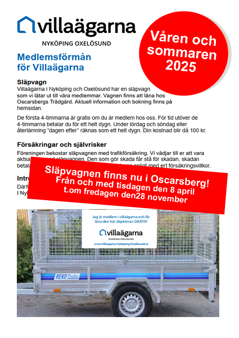 Släpvagn Våren 800p Villaägarna Nyköping Oxelösund 2025